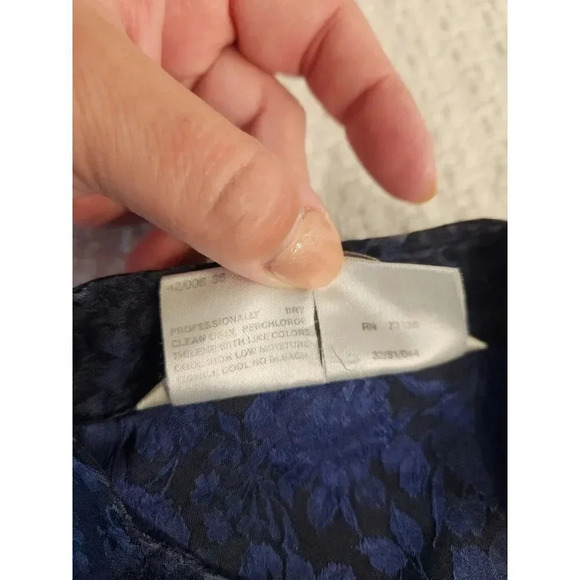 Stunning MaxMara Vintage Floral Button Up Sleeveless Midi Shirt Dress Sz 2 - Picture 6 of 10